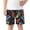 Black, variant on Boys Fashion Graphic Shorts- Baggy Summer Elastic Waist Kids Play Shorts Black Size 10