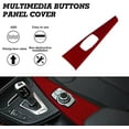 thumbnail image 5 of Xotic Tech Interior Gear Center Multimedia Panel Frame Cover Trim Compatible with BMW F30 F31 F32 F33 F34 F36 3GT 3 4 Series, F82 F80 M3 M4 (Wine Red), 5 of 9