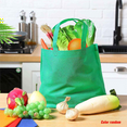 thumbnail image 6 of 100 Pieces Non Woven Reusable Bags Multi Color Tote Gift Colored Blank Bulk Fabric Grocery, 6 of 8