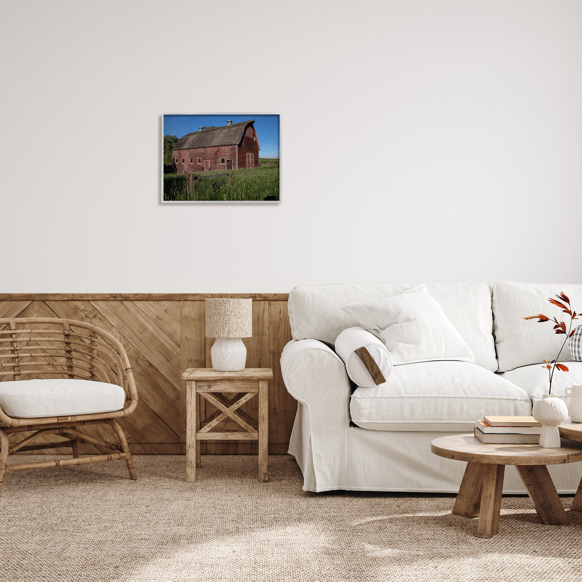 Stupell Industries Rural Barn Photography Nature Photography Gray Framed Art Print Wall Art, 20 x 16