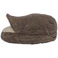 thumbnail image 4 of Precious Tails Plush Corduroy And Sherpa Lined Pet Dog Bed, 4 of 14