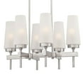 thumbnail image 3 of Westinghouse Lighting 6353100 6 Light Chandelier Brushed Nickel Finish with Frosted Glass, 3 of 4