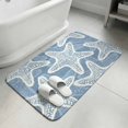 thumbnail image 2 of Front Door Mat 19.7"x31.5", Grey Blue Starfish Coastal Non Slip Backing & Low Profile Doormats, Absorbent Muddy Dirt Trapper Door Mats for Front Back Door Entryway All-Weather Nautical Summer Ocean, 2 of 9