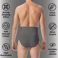 thumbnail image 3 of Farmacell Men's Shaper Briefs, Strong Shaping, Flat Tummy, Breathable with Cotton, Made in Italy, Cod. 411, 3 of 10
