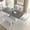 1: White+Gray, variant on Harper & Bright Designs Extendable Dining Table Set for 6, Wood Rectangle Kitchen Table Set with Removable Leaf and Trestle Legs and 4 Upholstered Chair and Bench, Gray