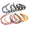 thumbnail image 1 of Vendas de la moda con los dientes para la venda plástica del pelo del estilo de la hoja de las mujeres para la señora de las adolescentes de las muchachas, 1 of 5