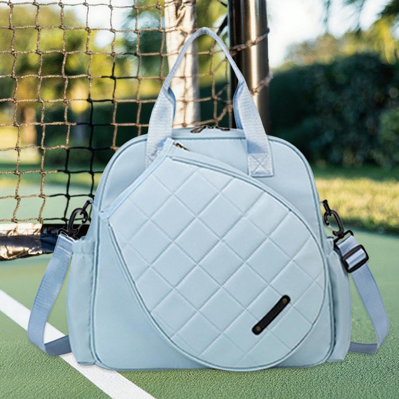 Tennis Bag Racket Holder Shoulder Bag Large Capacity with Adjustable Strap for Adult Men and Women Players
