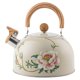 thumbnail image 1 of Whistling Tea Kettle Teapot Water Kettle Kitchen Tea Pot Flower Pattern Stovetop Pot, 1 of 4