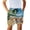 Corgis Design, variant on Pockets Bed Sheet Board Shorts for Summer Outdoor Leisure, Drawstring Waist Elastic Waist Boys Beach Shorts, Flowers Pattern