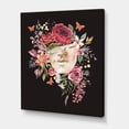 thumbnail image 3 of Designart ' Ancient Greek Sculpture Detail With Dry Flowers ' Traditional Canvas Wall Art Print, 3 of 4