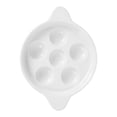 thumbnail image 1 of 1Pc Ceramic Escargot Plate Snail Baking Dish Simple Conch Holder Cooking Tool, 1 of 6