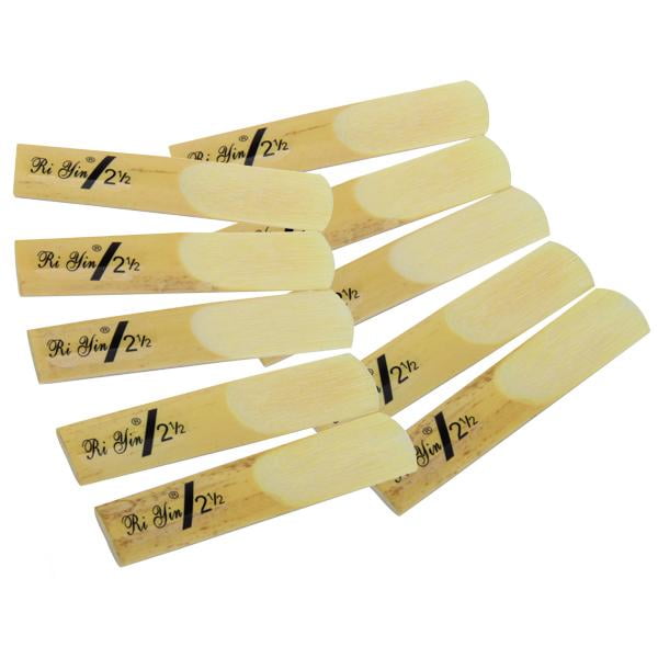 10 Uds. Bambú de Fuerza de Caña 2,5 para BE Saxofón Alto Accesorios para Saxofón Nuevo Yuyangstore Cañas soprano Fuerza