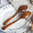 thumbnail image 2 of Pretyzoom Multipurpose Brown Wooden Spoons Stylish Easy to Clean for Home 3Pcs, 2 of 6