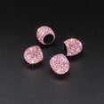 thumbnail image 2 of Valve Stem Caps, 4 Pack Handmade Crystal Rhinestone Universal Car Tire Valve Caps Chrome,Attractive Dustproof Bling Car Accessories(Pink), 2 of 7