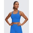 thumbnail image 2 of Remera CRZ YOGA Butterluxe Racerback con Relleno Crop Azul XL, 2 of 4