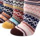 thumbnail image 4 of 5 pares de calcetines hasta la rodilla de mujer con estampado grueso de lana Vintage Otoño Invierno Likrtyny Para estrenar, 4 of 5