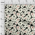 thumbnail image 2 of oneOone Rayon Black Fabric Poker Card Quilting Supplies Print Sewing Fabric By The Yard 56 Inch Wide, 2 of 5
