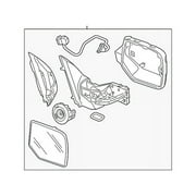 Genuine OE Honda Mirror Assembly - 76208-SZA-A11ZE Fits select: 2009 HONDA PILOT