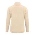thumbnail image 5 of UrbanFashion Women’s Elegant Cowl Collar Knit Sweater Casual Stylish Pullover Top, 5 of 7