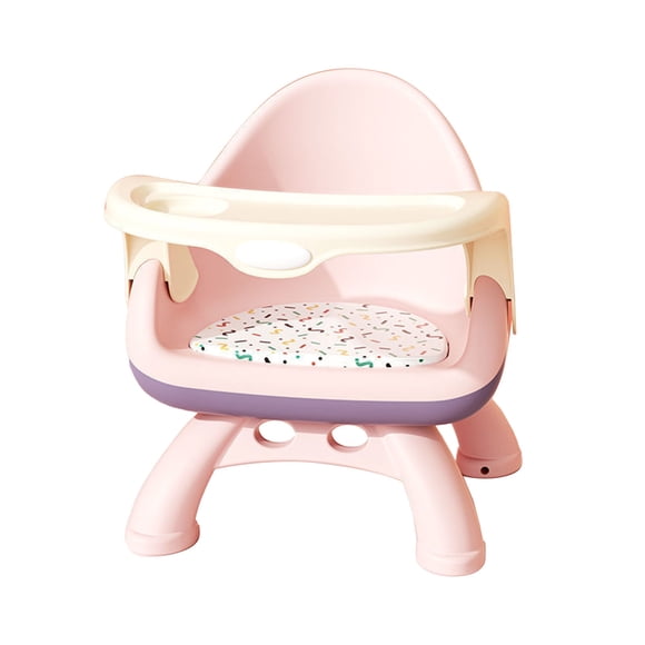 Asiento elevador de seguridad para recién nacidos, multifunción, ajustable, color rosa