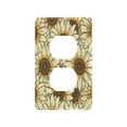 thumbnail image 3 of Switch Panel Switch Decoration 2.76x4.53x0.28 Inches Unused Outlet Cover Switch Plate Wall Plates Living Room Kitchen Bedroom Study Switches Yellow Sunflower, 3 of 8