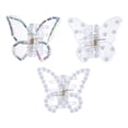 thumbnail image 1 of 3pcs Hair Clips Butterfly Hair Claw Clips Small Hair Jaw Clamp Women Hair Accessory, 1 of 5