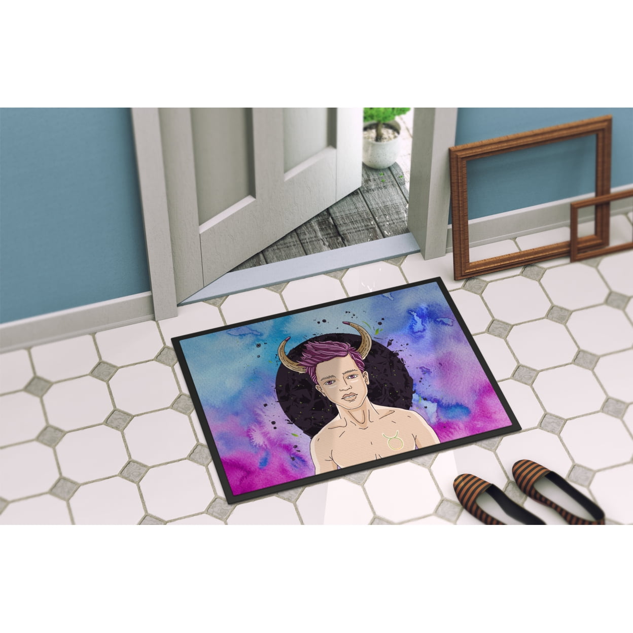 Taurus Zodiac Sign Door Mat