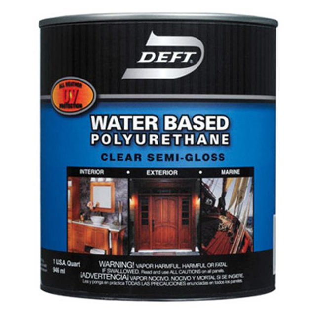 Deft DFT258-04 1 Quart Polyuréthane Semi-Lustré à Base d'Eau