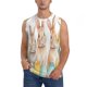 thumbnail image 1 of Fotbe Happy Easter Men's Camiseta sin Mangas Estampada para Hombres, Playera Casual para Gimnasio, Entrenamiento, Playa-3X-Large, 1 of 7
