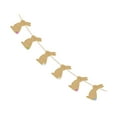 thumbnail image 5 of CIMAXIC Party 6pcs in 1 Set Easter Rabbit Design Bunting Banner Linen Garland Bunny Flag Party Supplies for Easter Party Decorations,5.91"X2.76"X0.04", 5 of 5