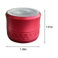 thumbnail image 3 of Latrodar New Card Mini Bluetooth Speaker Metal High Safe&Non-Toxic le Gift Sound System Red Home Gadgets, 3 of 5