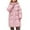Red, variant on Letdown Girls Winter Coat Long Hooded Puffer Jackets Cozy Full Button Zip Up Fall Coats Trendy Casual Warm Travel Knee Length Outerwear (Black,6-7 Years)