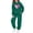 Green, variant on Juorvia Girls 2 Piece Outfits Loungewear Fleece Loose Fitted Stripe Crew Neck Tops Trousers with Pockets(12-13Years,Black)