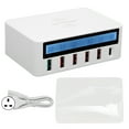 thumbnail image 2 of Wireless Smart USB Display Charger, USB Fast Charger Multifunctional LED Display Flame Retardant  For Mobile Phone UK Plug, 2 of 8