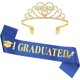 thumbnail image 4 of Cinturón de hombro para la temporada de graduación, conjunto de corona, cinturón de etiqueta para fiesta de graduación, banda para el cabello de aleación, 4 of 6