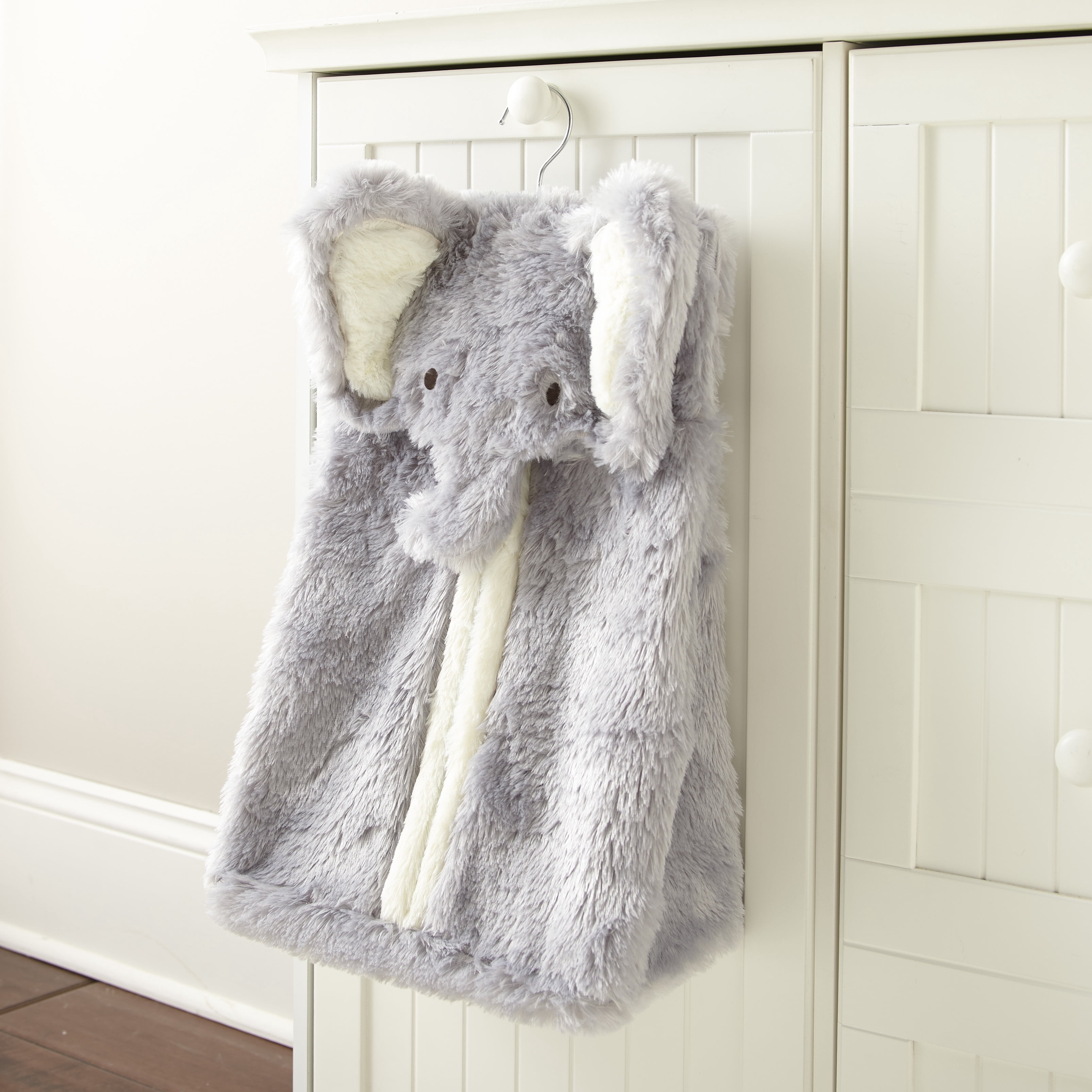 Levtex Baby - Plush Elephant Diaper Stacker - Grey - 18x11in.