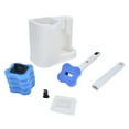 thumbnail image 2 of Limpiador de inodoro práctico cepillo de inodoro desechable que ahorra espacio portátil compacto con cabezal de recarga de 5 piezas para baño hogar cocina ANGGREK Otros, 2 of 8