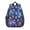 Astronaut and Galaxy, variant on Astronaut and Rocket Black Pattern Backpack for School, Cute School Bag with Adjustable Shoulder Straps and Padded Back, 15"x11.42"x5.5"