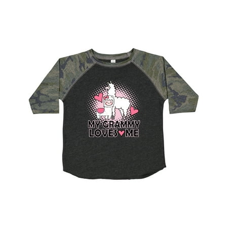 

Inktastic Grammy Loves Me Llama Gift Toddler Toddler Girl T-Shirt