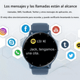 thumbnail image 3 of Smartwatch Deportivo Impermeable Con Bluetooth Y Llamadas Caja, Xtellar Correa Bisel Azul, 3 of 4