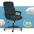 thumbnail image 1 of Serta à la Maison Style Hannah II Chaise de Bureau Pivotante en Noir, 1 of 14