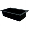 thumbnail image 4 of Transolid Radius 33in x 22in silQ Granite Drop-in Single Bowl Kitchen Sink with 3 CBE Faucet Holes, In Black, 4 of 4