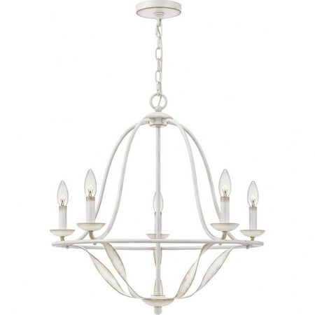 

Chandelier 5 Light Steel-Antique White Finish Bailey Street Home 71-Bel-4352338