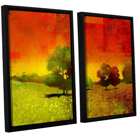 ArtWall Greg Simanson "Drenched Grace" 2-Piece Floater Framed Canvas Set