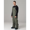 thumbnail image 5 of Hotian Men Insulated Ski Snow Bib Pants Outdoor Snowboarding Overalls Army Green S, 5 of 5