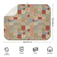thumbnail image 2 of Pioneer Flower Floral Print Pattern 1 Pack Kitchen Dish Drying Mat, Ultra Absorbent Microfiber Dish Drainer Mat, 18"x24", 2 of 6