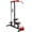 Red, variant on Mikolo LAT Pulldown Machine, Multifunction Row Cable Fitness Equipment with Flip-up Footplate and Plates Storage Posts