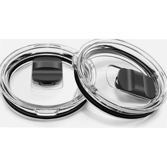 30 oz Tumbler Lid, Replacement Lids Compatible for YETI 30 oz Tumbler, 14 oz Mug and 35 oz Straw Mug, 2 Pack Travel Spill Proof Cup Lids Covers with Magnetic Slider Switch, BPA Free