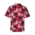 thumbnail image 3 of Uemuo Cute Dog Printed Regular Fit Short Sleeve Casual Hawaiian Shirt for Men,Aloha shirt,Tropical shirt,Floral print shirt,Vacation Beach shirt-Large, 3 of 9