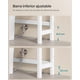 thumbnail image 4 of Organizador de baño SONGMICS Sobre Bamboo Inodoro 3 Niveles with Porta Papel and Ganchos Ajustable Estante for Inodoro White MBTS01WT, 4 of 8